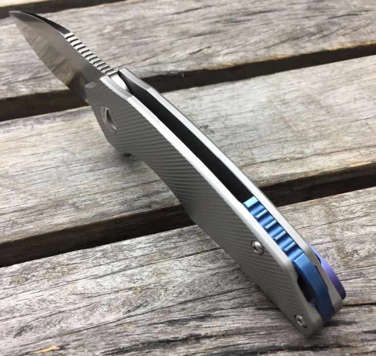 Best Chinese Knives New A2 Titanium 3'' Flipper Great Small EDC