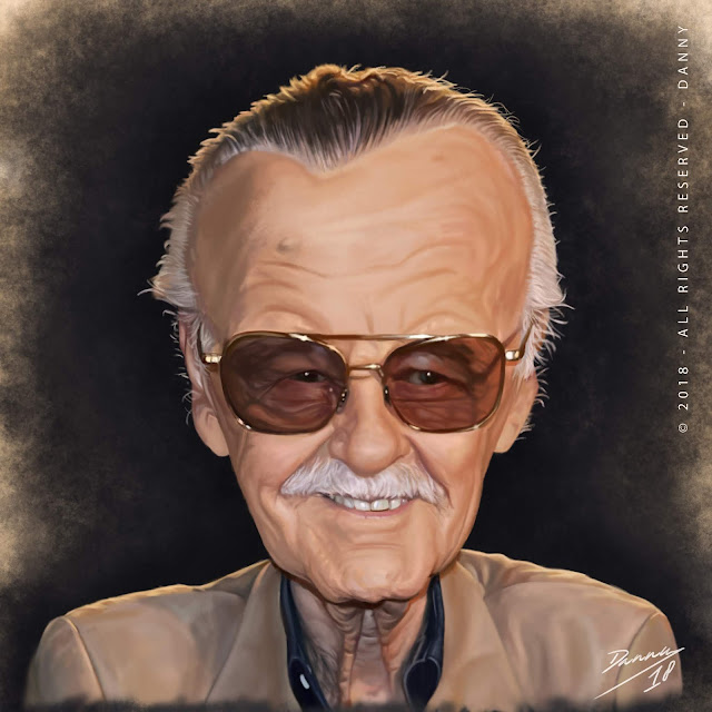 Danny's Illustrations Stan Lee Caricature