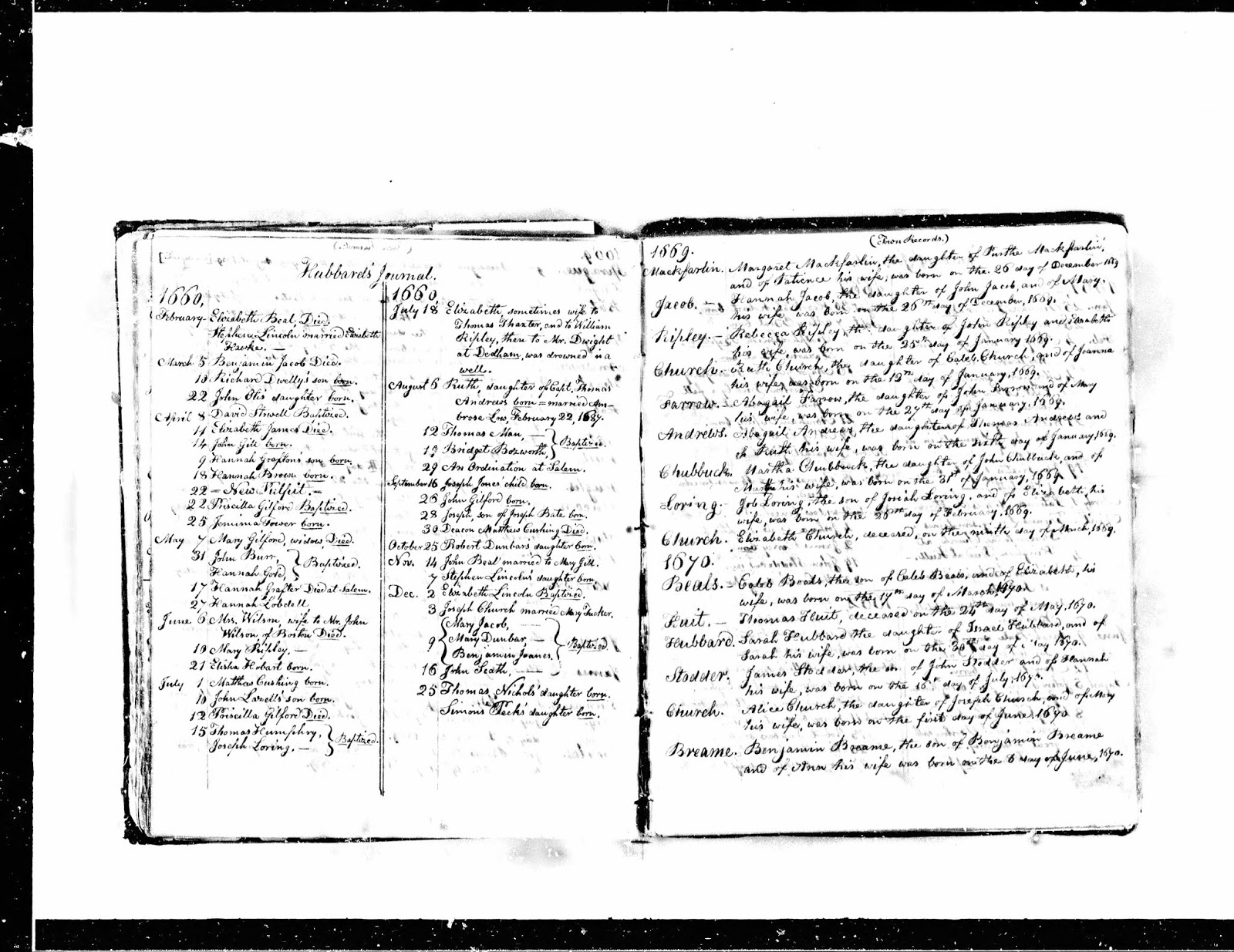 GeneaMusings Treasure Chest Thursday 1660 Marriage Record of Joseph