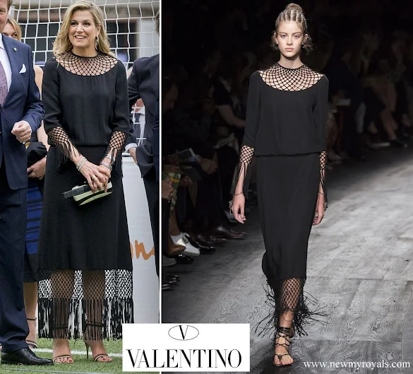 Queen Maxima wore Valentino dress from Spring 2016 Ready-to-Wear Collection