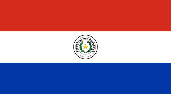 Logo Gambar Bendera Negara Paraguay PNG JPG ukuran 600 px