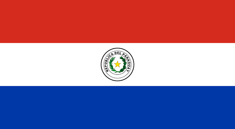 Logo Gambar Bendera Negara Paraguay PNG JPG ukuran 800 px