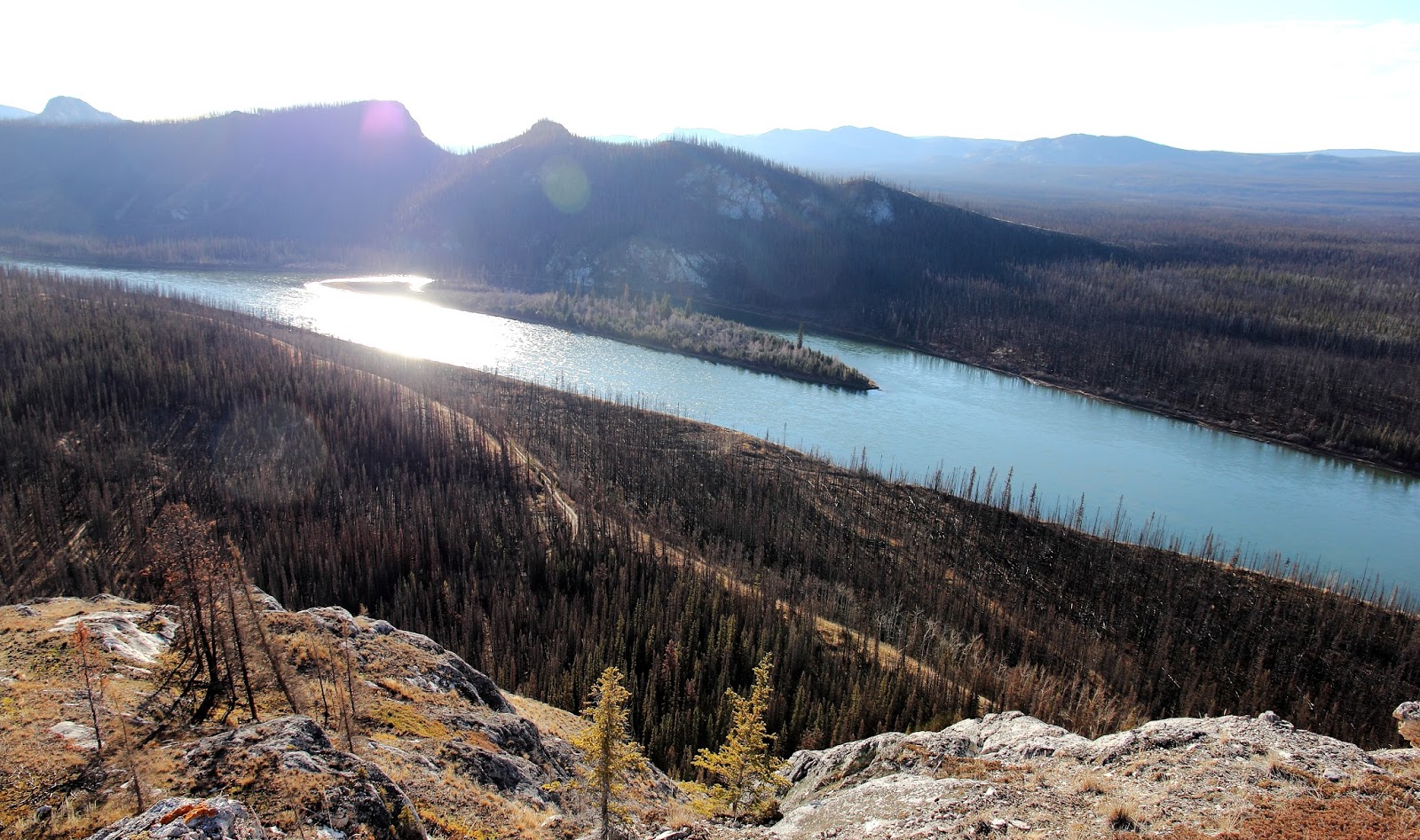 Carmacks Yukon Territory Climbing near Carmacks in the central Yukon