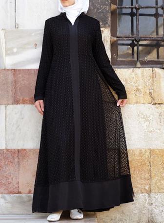 Baju Gamis Kombinasi Brokat Terbaru
