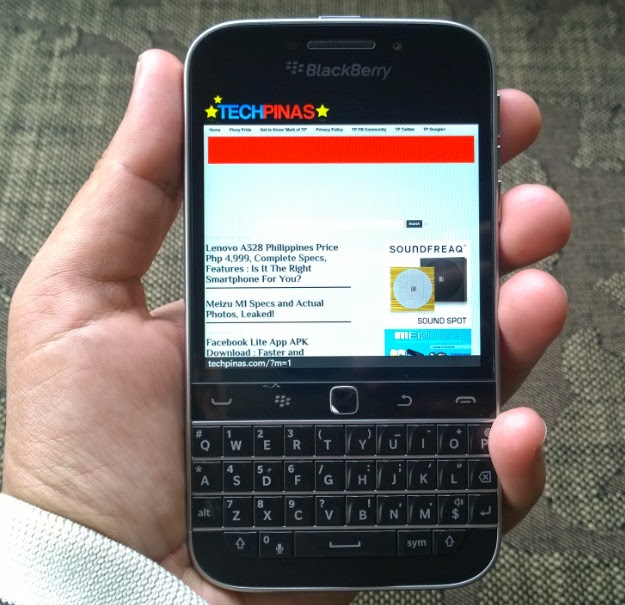 BlackBerry Classic Philippines, BlackBerry Classic