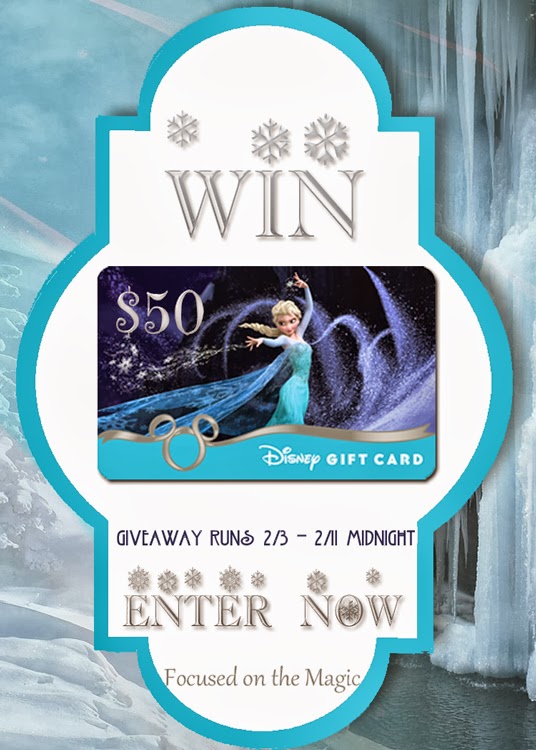 Giveaway! $50 Disney Gift Card - Just in time for Valentine's Day!