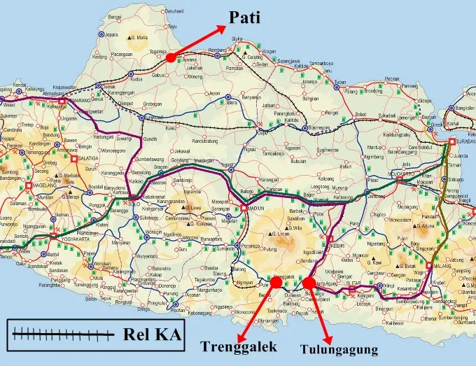 Jalur Kereta Api Indonesia Jalur Indah di Pulau Jawa