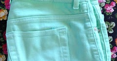 Home Sweet Holmes: DIY: Mint Jeans