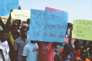 tasued students protesting