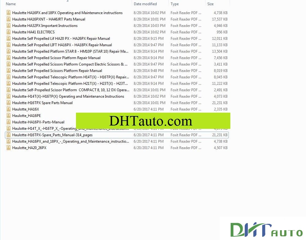 HAULOTTE FULL SET MANUAL - Automotive Library