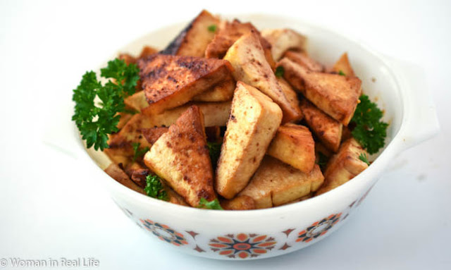 This Easy Baked Tofu is a great main dish for an easy weeknight meal. side dish for a potluck or even a protein for the veg folks at a Thanksgiving or Christmas meal. Trust me, add some baked sweet potatoes, creamy mashed potatoes and sweet natural cranberries to your plate with this tofu and it will make for a festive vegan meal.