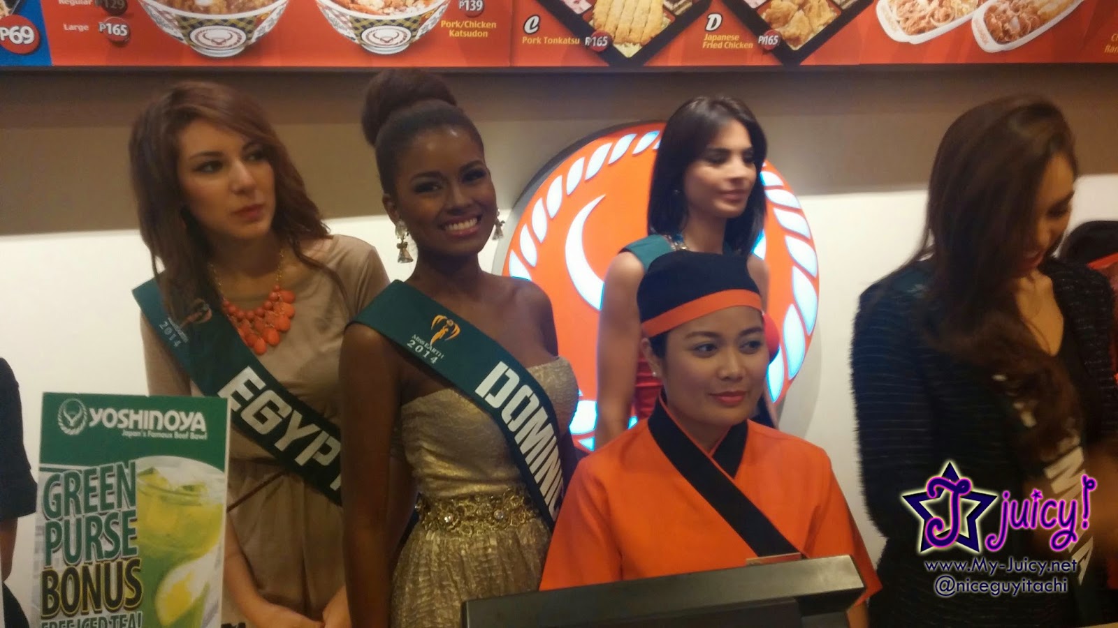 Yoshinoya welcomes Miss Earth 2014 candidates