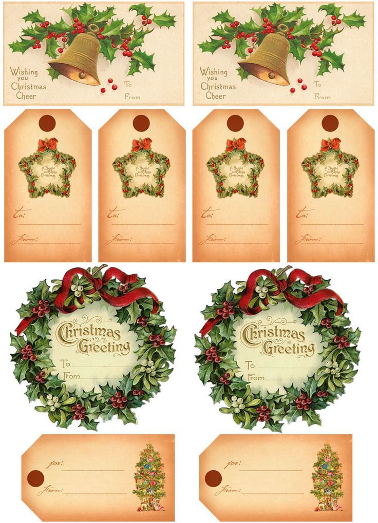 10 Free Sets of Christmas Gift Tag Printables | Redo It Yourself