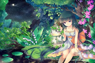Princesa de la naturaleza - Plantas y flores - Ilustración