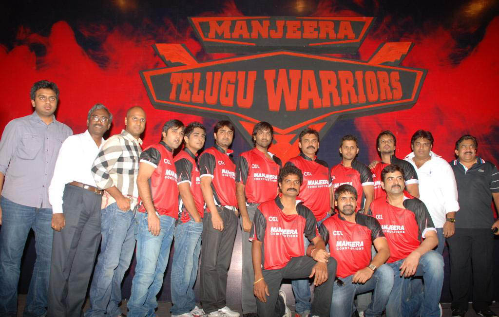 FilmNEWS Tollywood Stars "Telugu Warriors Team" logo launch