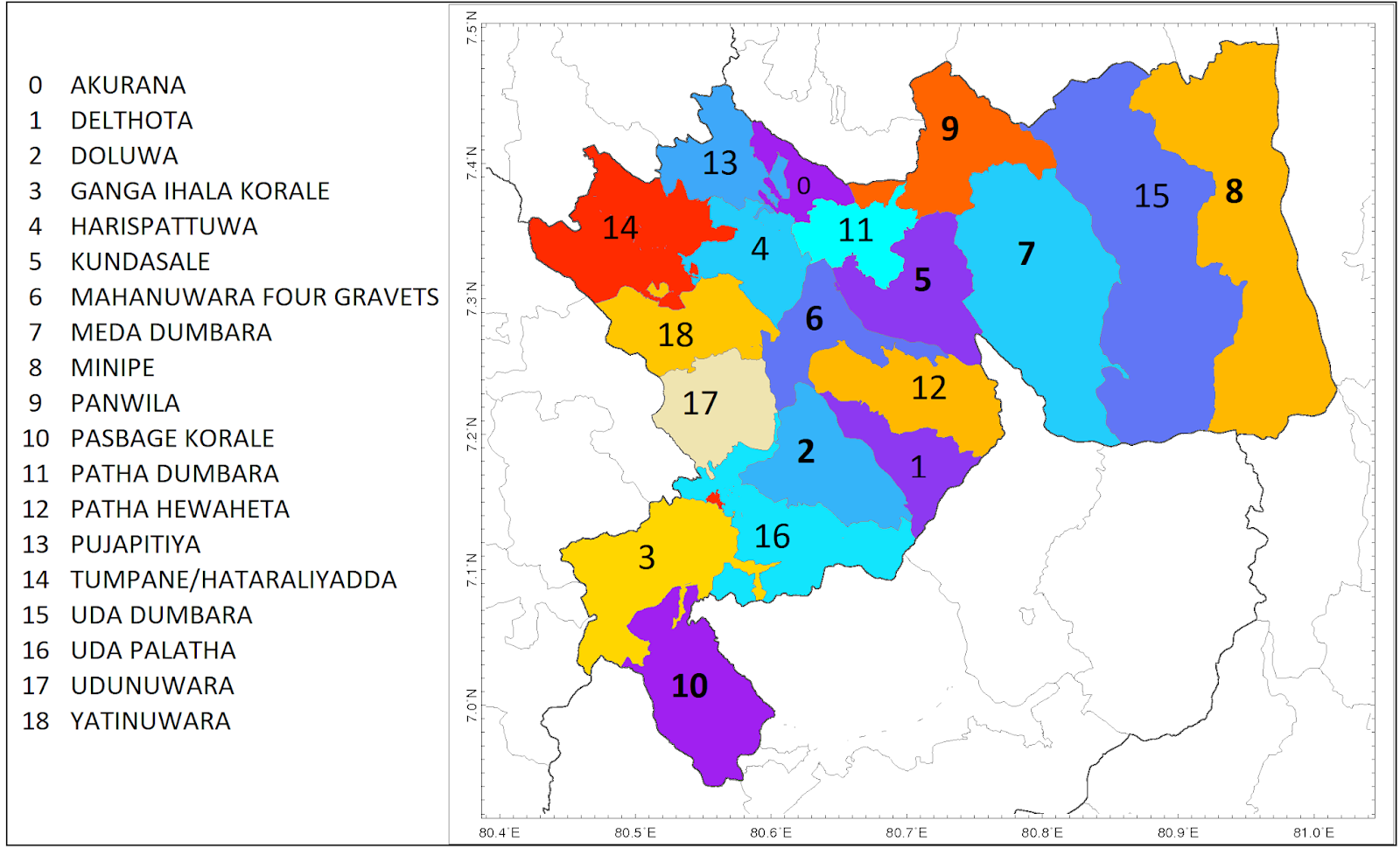 kandy districts