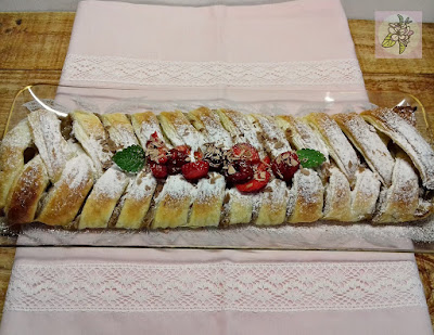 Trenza Vegana con Crema de Plátano. Trenza Vegana con Crema de Plátano.