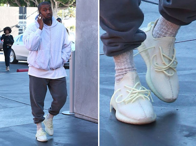 Kanye West steps out in never-before-seen Yeezys...(photo)
