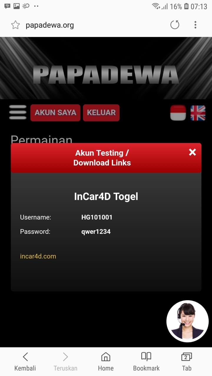 HP PANDUAN BERMAIN TOGEL INCAR4D PAPADEWA