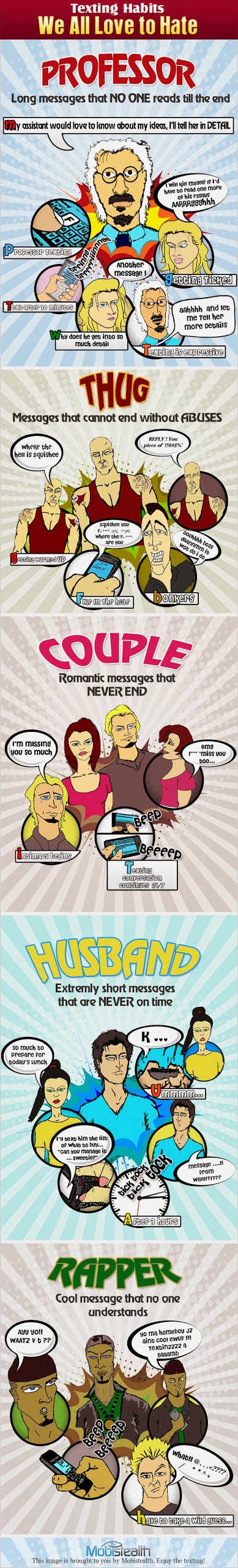 Infographic - Text Messaging Habits We All Love to Hate