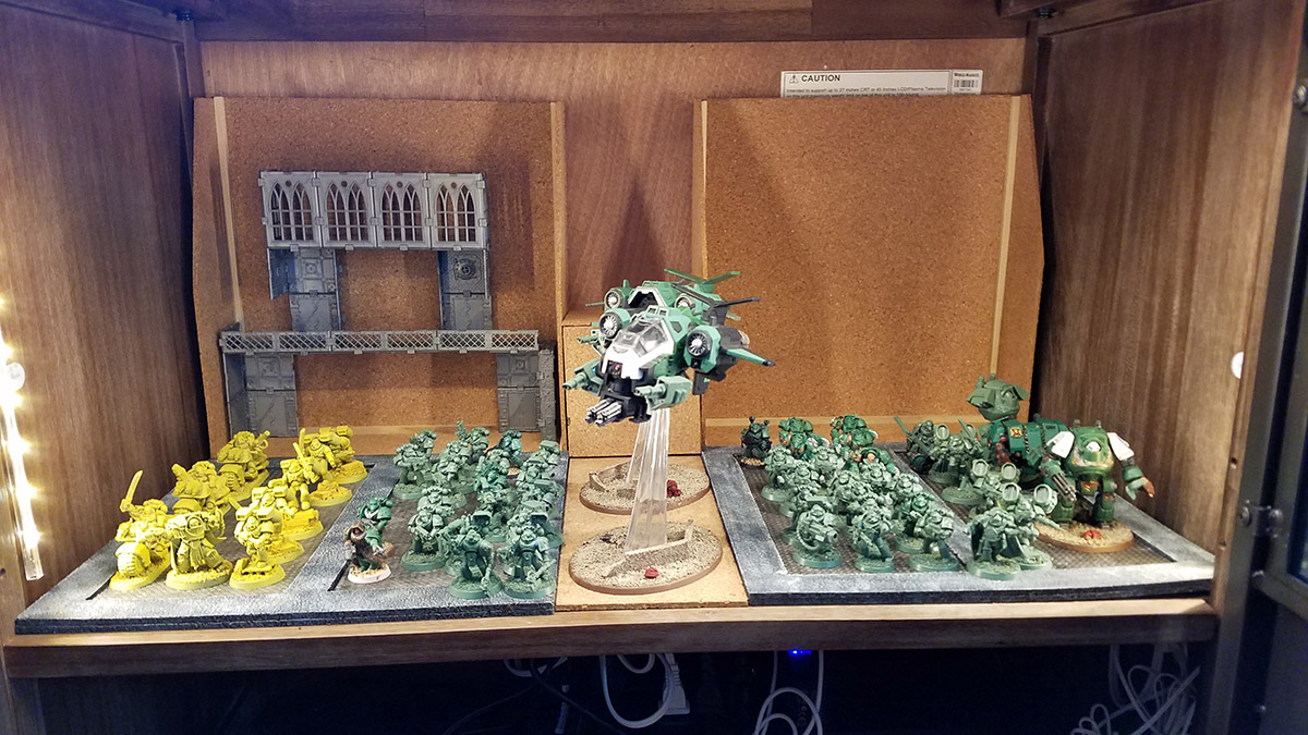 warhammer 40k refit display case progress pt 2