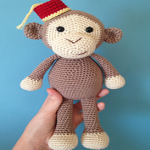 patron gratis mono amigurumi