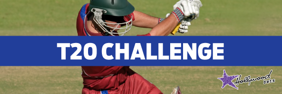 CSA T20 Challenge Player hits cricket ball