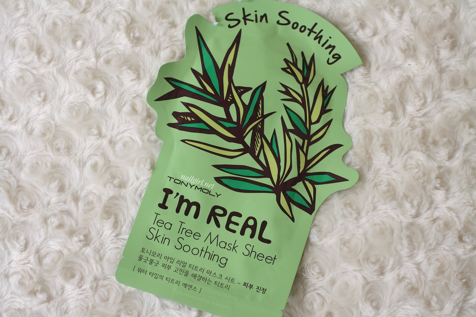i'm real tony moly tea tree mask review skincare nail girl new zealand