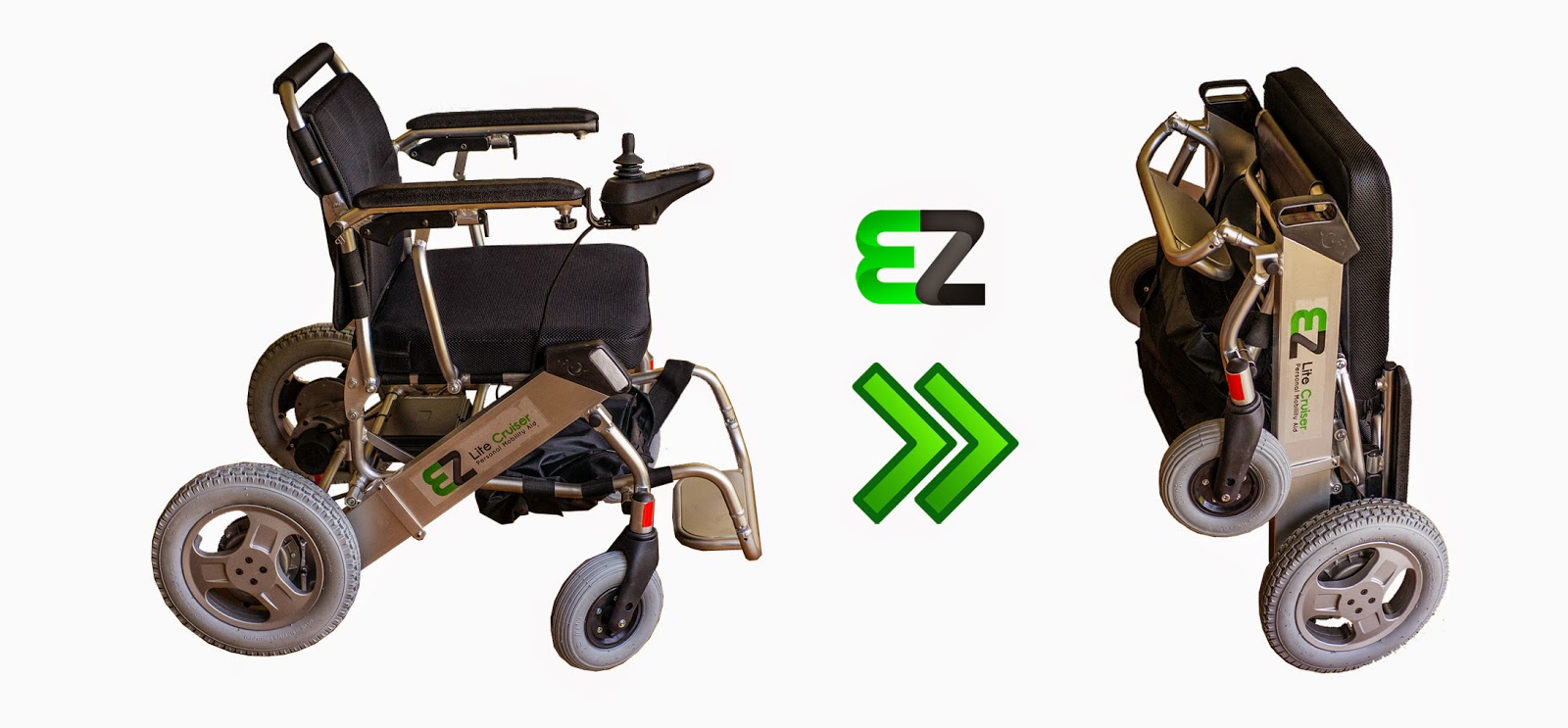 EZ Lite Cruiser Light Weight, Foldable Electric Wheelchair