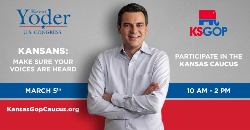 Congressman Kevin Yoder Reminds Kansas Voters About Saturday GOP Primary