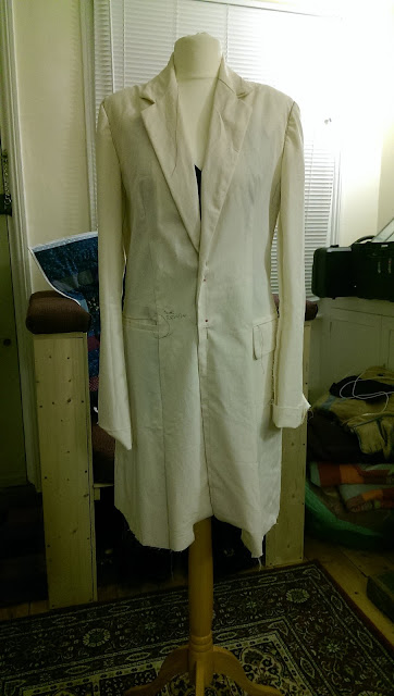 Burda 6875 muslin Test version of Burda 6875 jacket sewing pattern