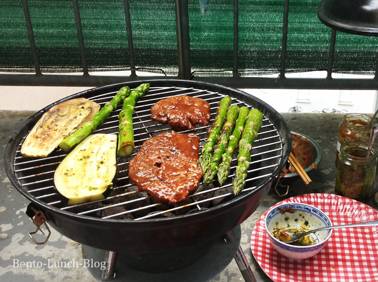 Bento Lunch Blog Rezept Gegrillter Seitan und Grilled Cheese Sandwich