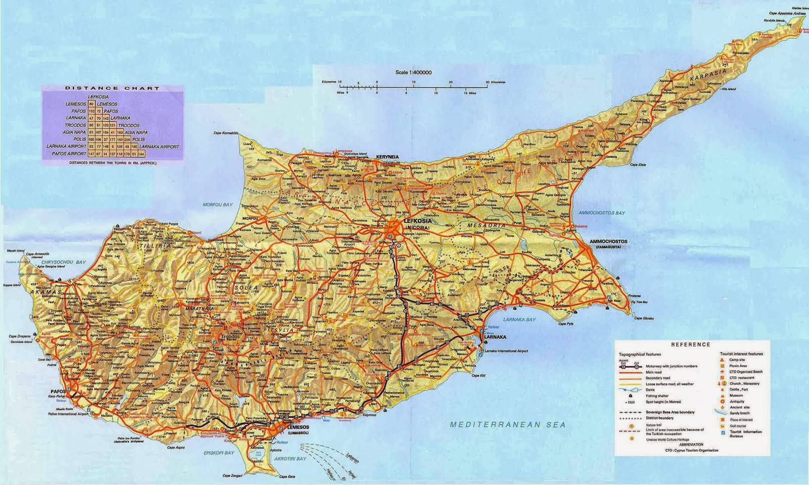 Map of Cyprus