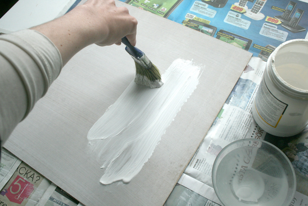 Bill Kassel Fine Art Prepping hardboard panels (masonite) for oil or