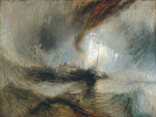 Barco de vapor en puerto con tormenta de nieve – W. Turner Barco de vapor en puerto con tormenta de nieve – W. Turner