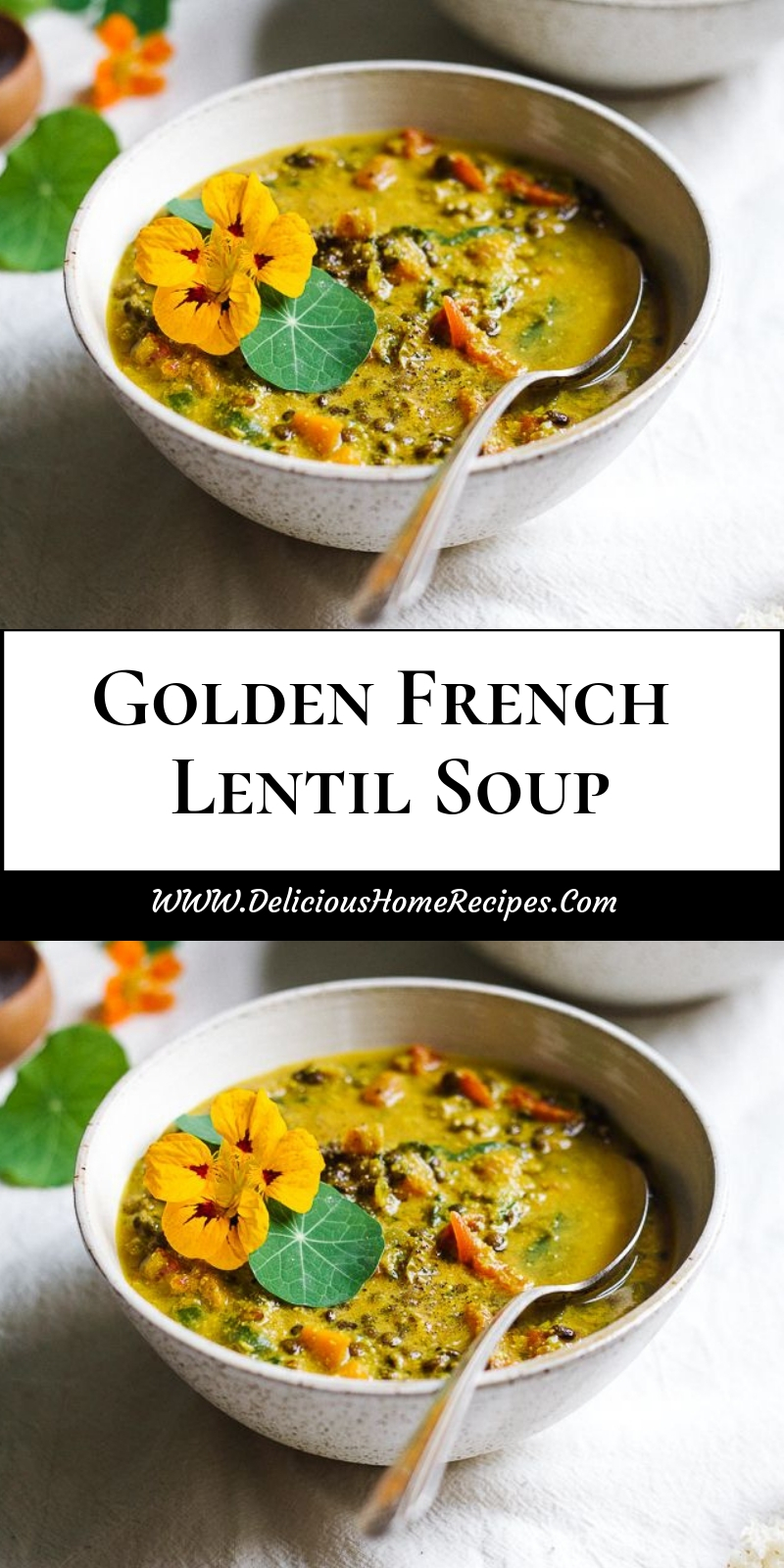 Golden French Lentil Soup Golden French Lentil Soup