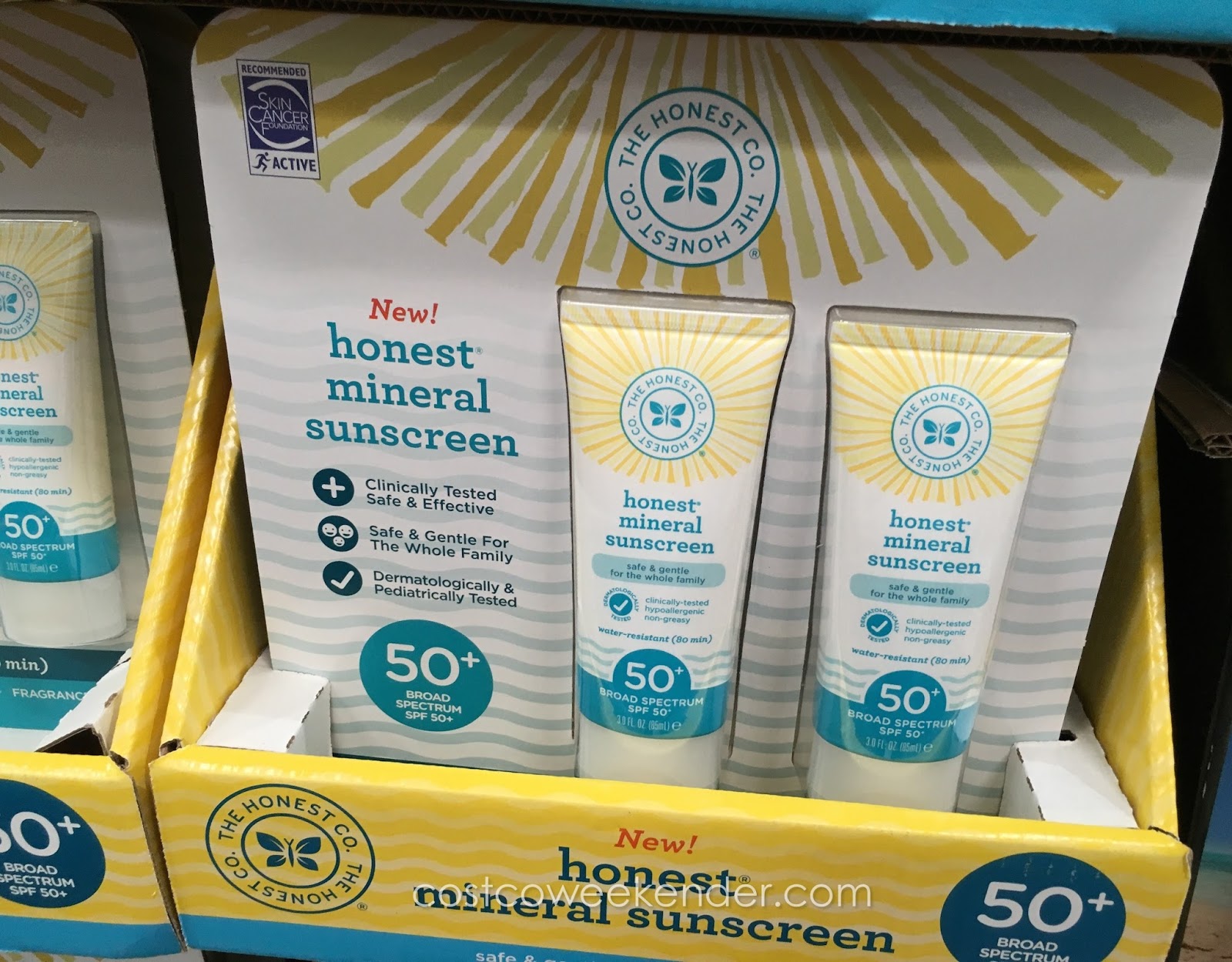 The Honest Company Honest Mineral Sunscreen (SPF 50) Costco Weekender