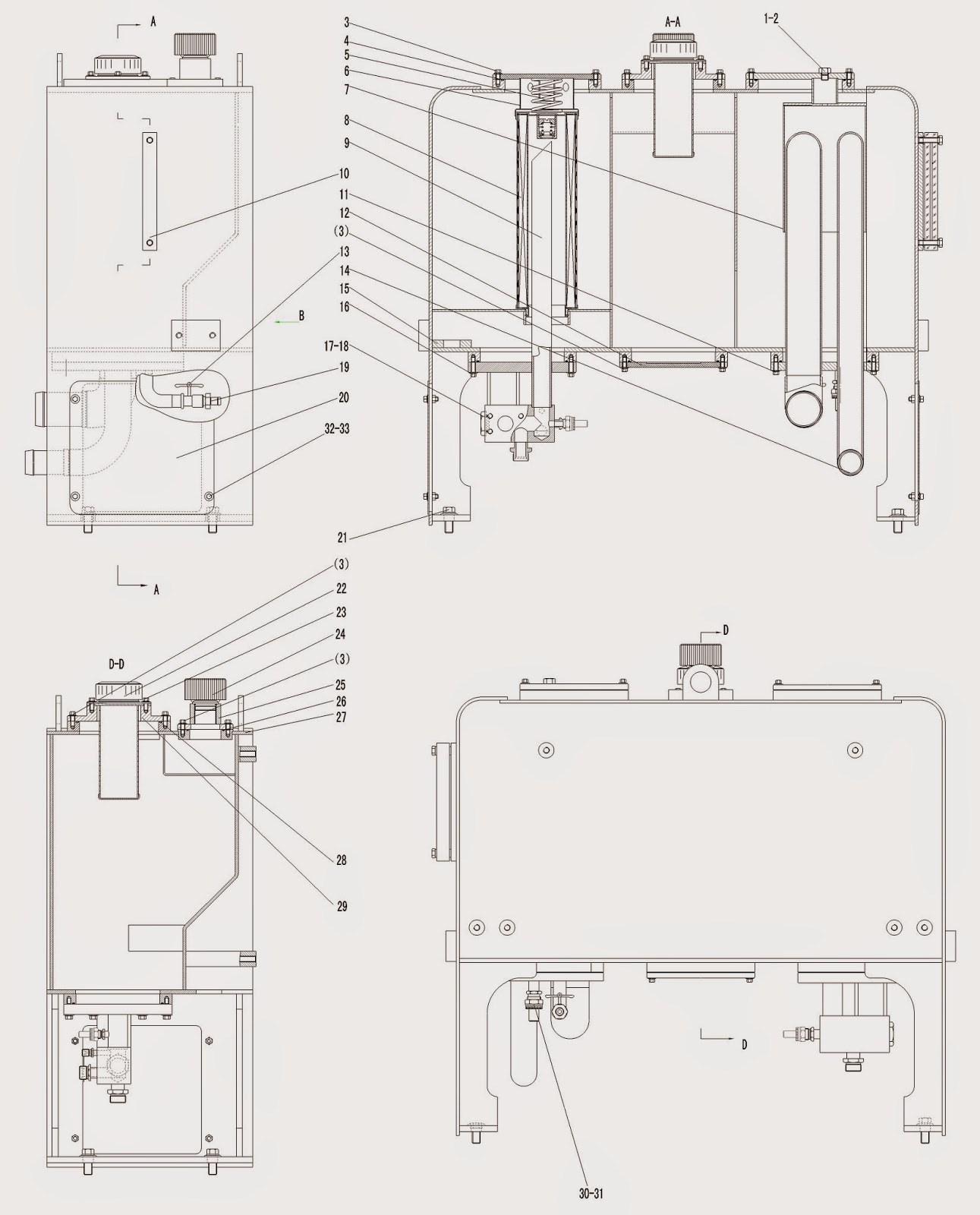 GLOBAL MACHINERY LIMITED SDLG LG936L CYLINDER ASSEMBLY