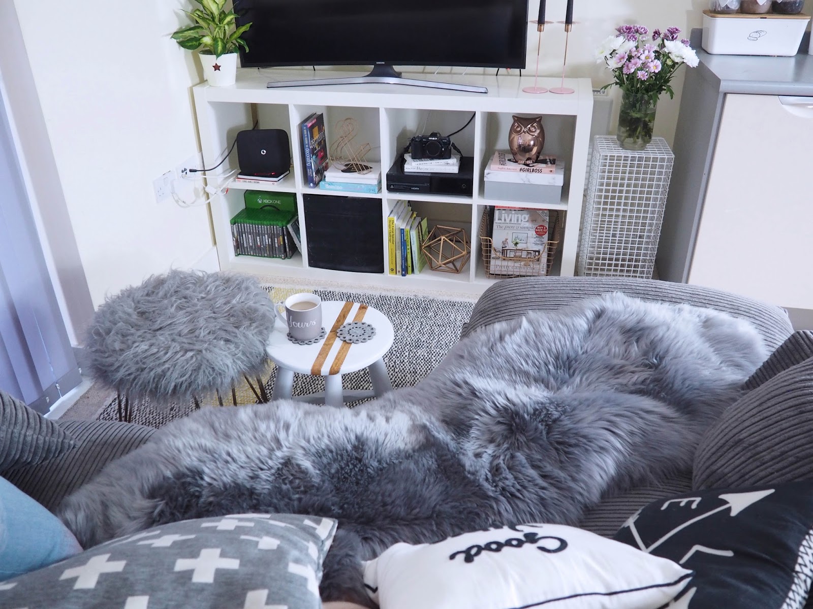 Interior Styling, Matalan Direct sheepskin rug challenge. Don't Cramp