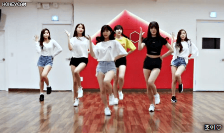 여자친구 귀를 기울이면 연습실 댄스 움짤.gif | 인스티즈