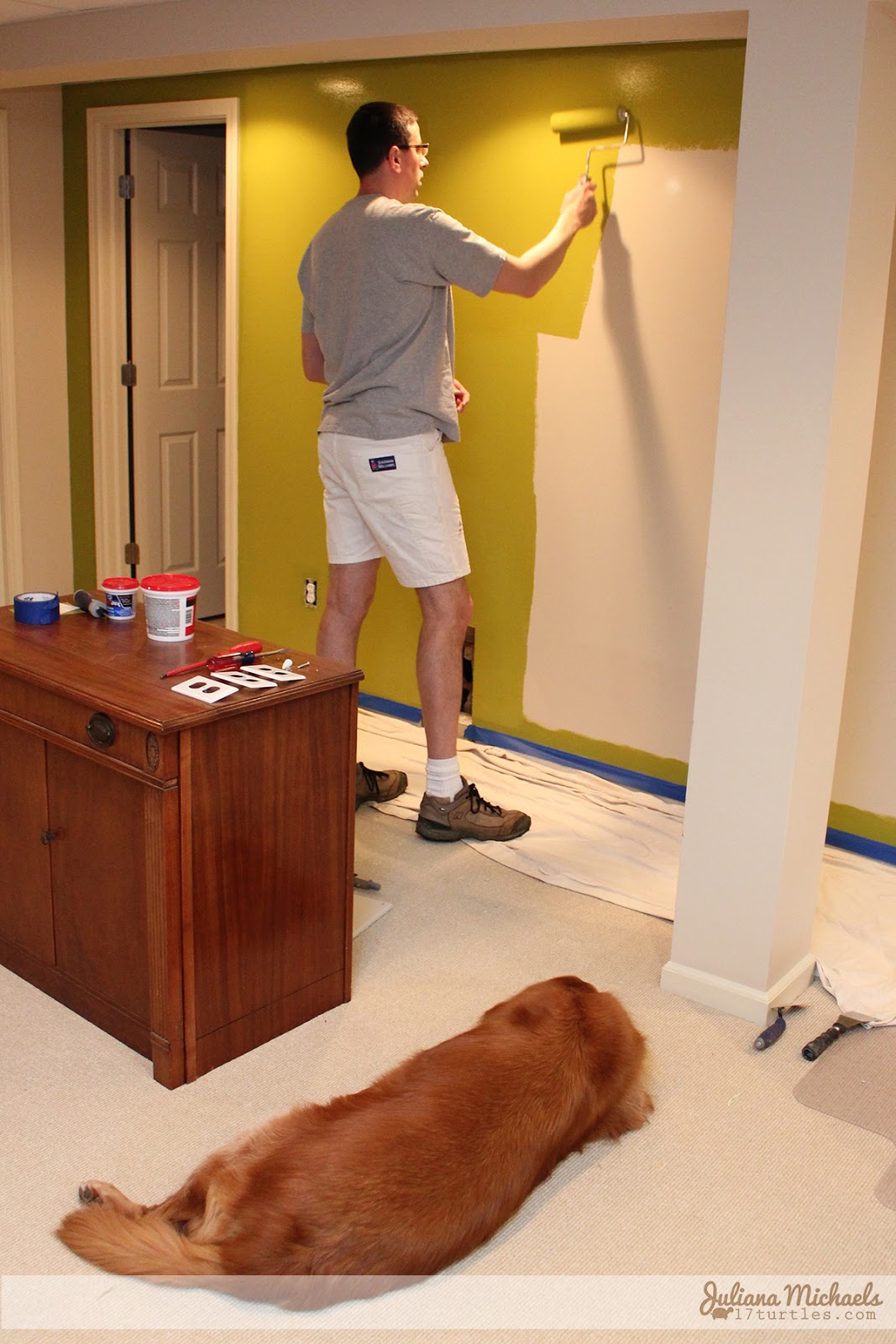 Juliana Michaels Scrapbook Room Makeover During Painting The Walls #sprizoflime