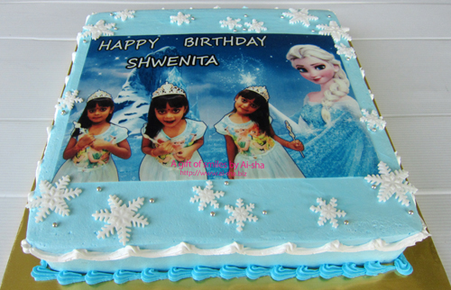 Birthday Cake Edible Image Disney Frozen