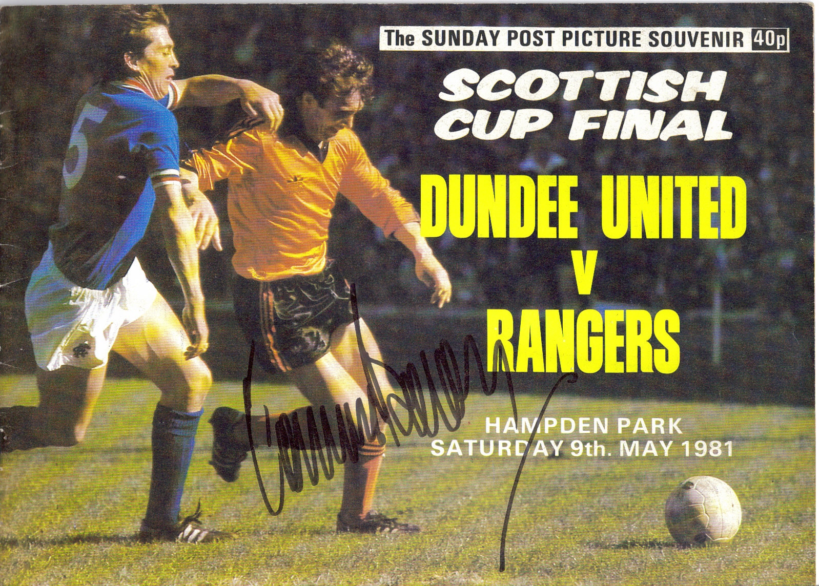 Old Scottish Football: Dundee United v Rangers 1981 Scottish Cup Final 