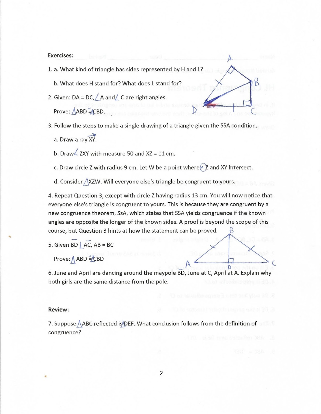 Congruent triangles image