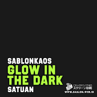 Sablon Kaos Satuan Manual Glow In The Dark Menyala Dalam Gelap