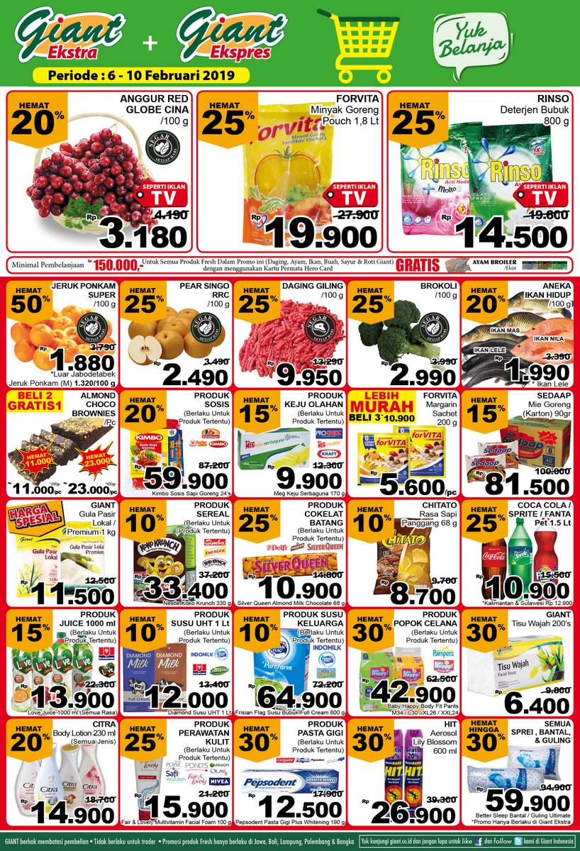 #Giant - #Promo #Katalog Periode 06 - 10 Februari 2019 #Giant - #Promo #Katalog Periode 06 - 10 Februari 2019