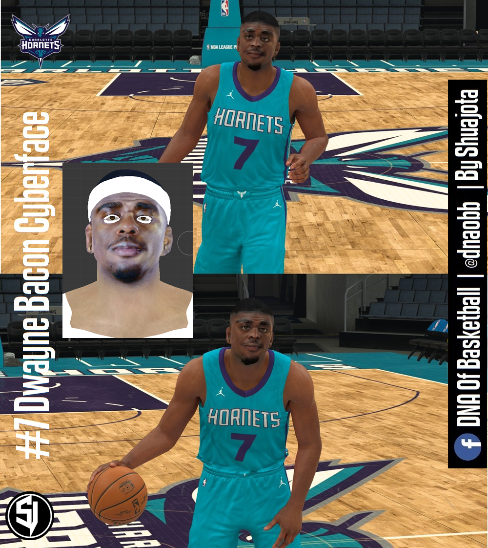 NBA 2K18 Dwayne Bacon Cyberface by Shuajota