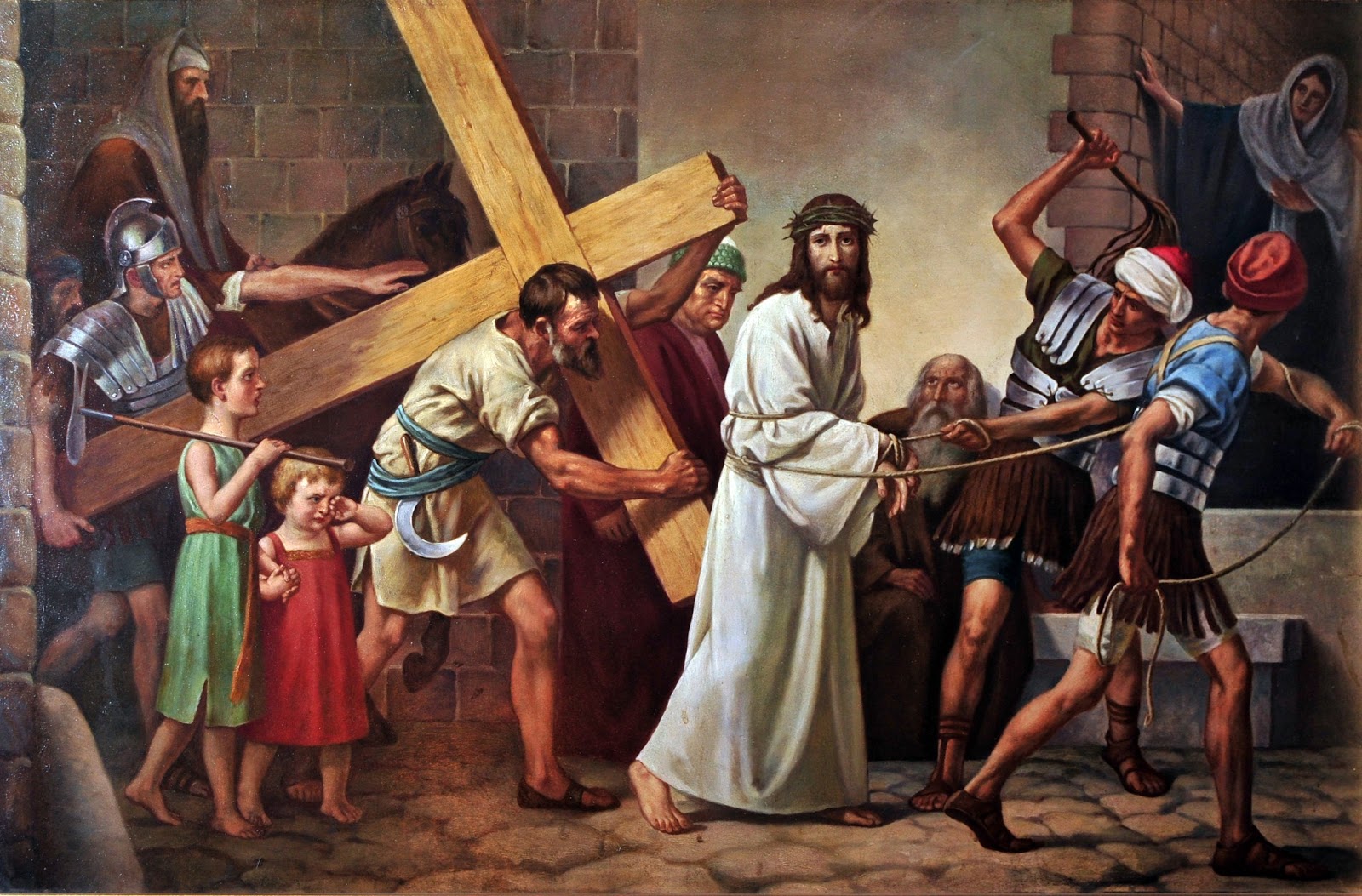 ViaSacra 5ª Estação “Jesus é ajudado por Simão Cireneu a levar a Cruz” (S ViaSacra 5ª Estação “Jesus é ajudado por Simão Cireneu a levar a Cruz” (S