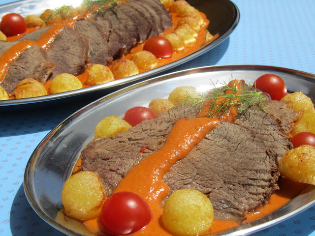 Roti (o redondo) de ternera en salsa Ana SEvilla