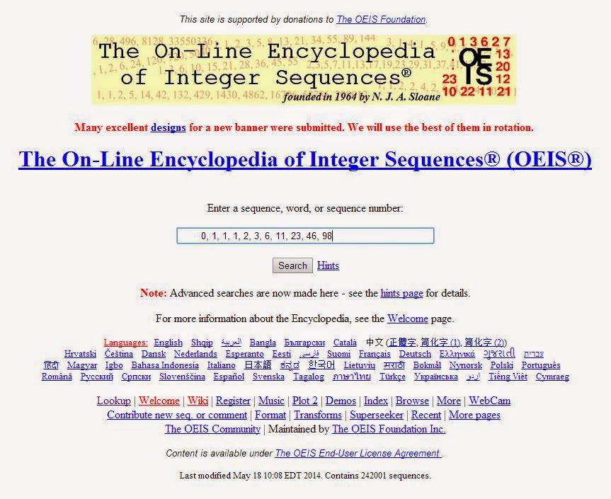 OEIS. The On-Line Encyclopedia of Integer Sequences